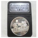 1 TROY OZ 1960'S APOLLO MOON LANDING SILVER COIN