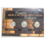 MERCURY DIME MINT MARK SET