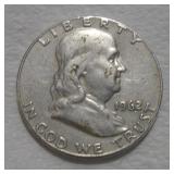 1962 (D) FRANKLIN HALF DOLLAR