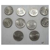 (10) KENNEDY HALF DOLLARS