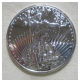 1 OZ SILVER WALKING LIBERTY 'COPY' UNCIRCULATED