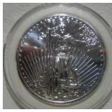 1 OZ SILVER WALKING LIBERTY 'COPY' UNCIRCULATED