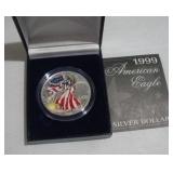 1 OZ SILVER 1999 WALKING LIBERTY DOLLAR COIN