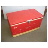 VINTAGE COLEMAN METAL COOLER