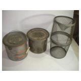 MINNOW BUCKETS AND TRAP