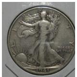 1941 (D) WALKING LIBERTY SILVER HALF DOLLAR