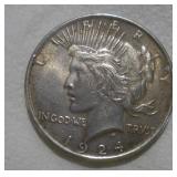 1924 SILVER PEACE DOLLAR
