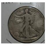 1929 (S) WALKING LIBERTY SILVER HALF DOLLAR