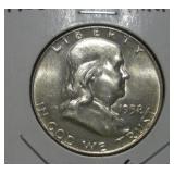 1958 (D) FRANKLIN HALF DOLLAR