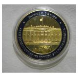 GOLD PLATED DONALD TRUMP COIN