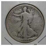 1918 (S) WALKING LIBERTY SILVER HALF DOLLAR
