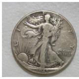 1945 WALKING LIBERTY SILVER HALF DOLLAR