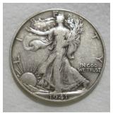 1941 (S) WALKING LIBERTY SILVER HALF DOLLAR