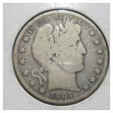 1905 (S) BARBER HALF DOLLAR