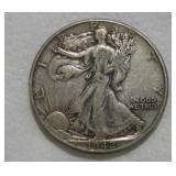 1942 WALKING LIBERTY SILVER HALF DOLLAR