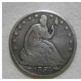 1854 SITTING LIBERTY HALF DOLLAR