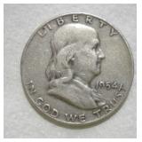 1954 (D) FRANKLIN HALF DOLLAR