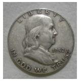 1952 (D) FRANKLIN HALF DOLLAR