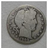 1909 (O) BARBER HALF DOLLAR