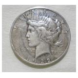 1922 (D) SILVER PEACE DOLLAR