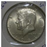 1964 KENNEDY HALF DOLLAR (UNCIRCULATED)