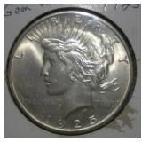 1925 SILVER PEACE DOLLAR