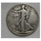 1935 WALKING LIBERTY SILVER HALF DOLLAR