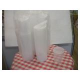 (250)  1 QUART CLEAR PLASTIC CONTAINERS W/
