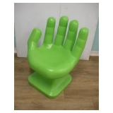 GREEN HAND CHAIR 31 IN TALL