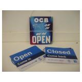 OPEN / CLOSED SIGNS  11X8