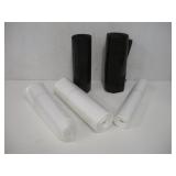 30 GAL BLACK AND 50 GAL CLEAR TRASH BAGS
