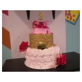 ARTIFICIAL DISPLAY CAKE 10 IN TALL