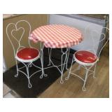 ICE CREAM CHAIRS AND TABLE