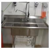 KOOLMORE NSF TRIPPLE BOWL STAINLESS STEEL SINK
