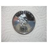 1991 1OZ SILVER CANADIAN MAPLE LEAF $5 PROOF