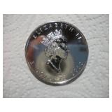 2000 1OZ SILVER CANADIAN MAPLE LEAF $5 PROOF