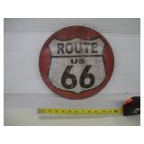 ROUTE 66 12IN METAL SIGN