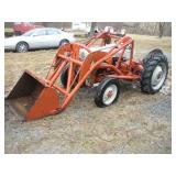1950'S 8N FORD FARM TRACTOR W/ 3 FT BUCKET AND