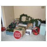 12 BOXES OF CHRISTMAS DECORATION WREATH'S-LIGHTS