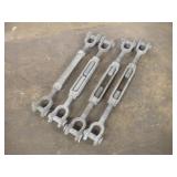 (4) 3FT ADJUSTABLE TURNBUCKLES 1 1/2 IN THICK