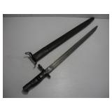 WWI REMINGTON 1917 US BAYONET W/ LEATHER--