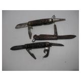 (3) IMPERIAL FOLDING KNIVES