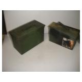 (2) MILITARY AMMO BOXES