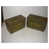 (2) .50 CAL MILITARY AMMO BOXES
