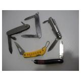 (5) POCKET KNIVES LARGEST BLADE 2IN