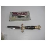 WILLIAMSBURG FOLDING BOWIE KNIFE W/