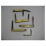 (5) IDEAL POCKET KNIVES