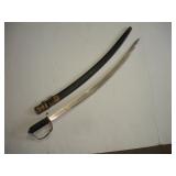 SWORD MADE IN INDIA - WOOD / LEATHER SCABBARD