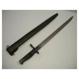 WWI US 1917 REMINGTON ENFIELD BAYONET W/LEATHER