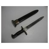 US UFH BAYONET W/ SCABBARD MARKED FKF